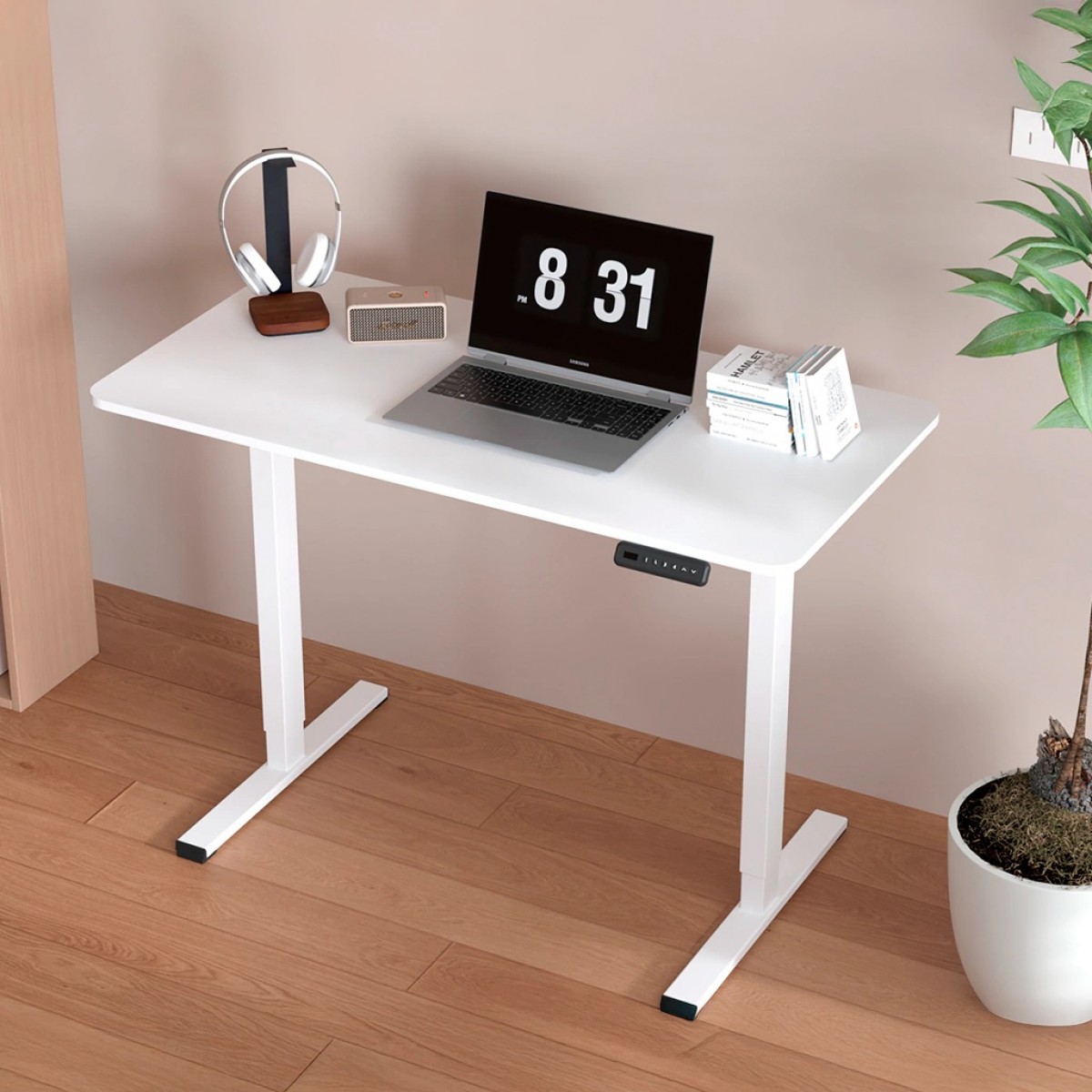 Mesa Gamer DT3 F10, Com Regulagem de Altura, Branca