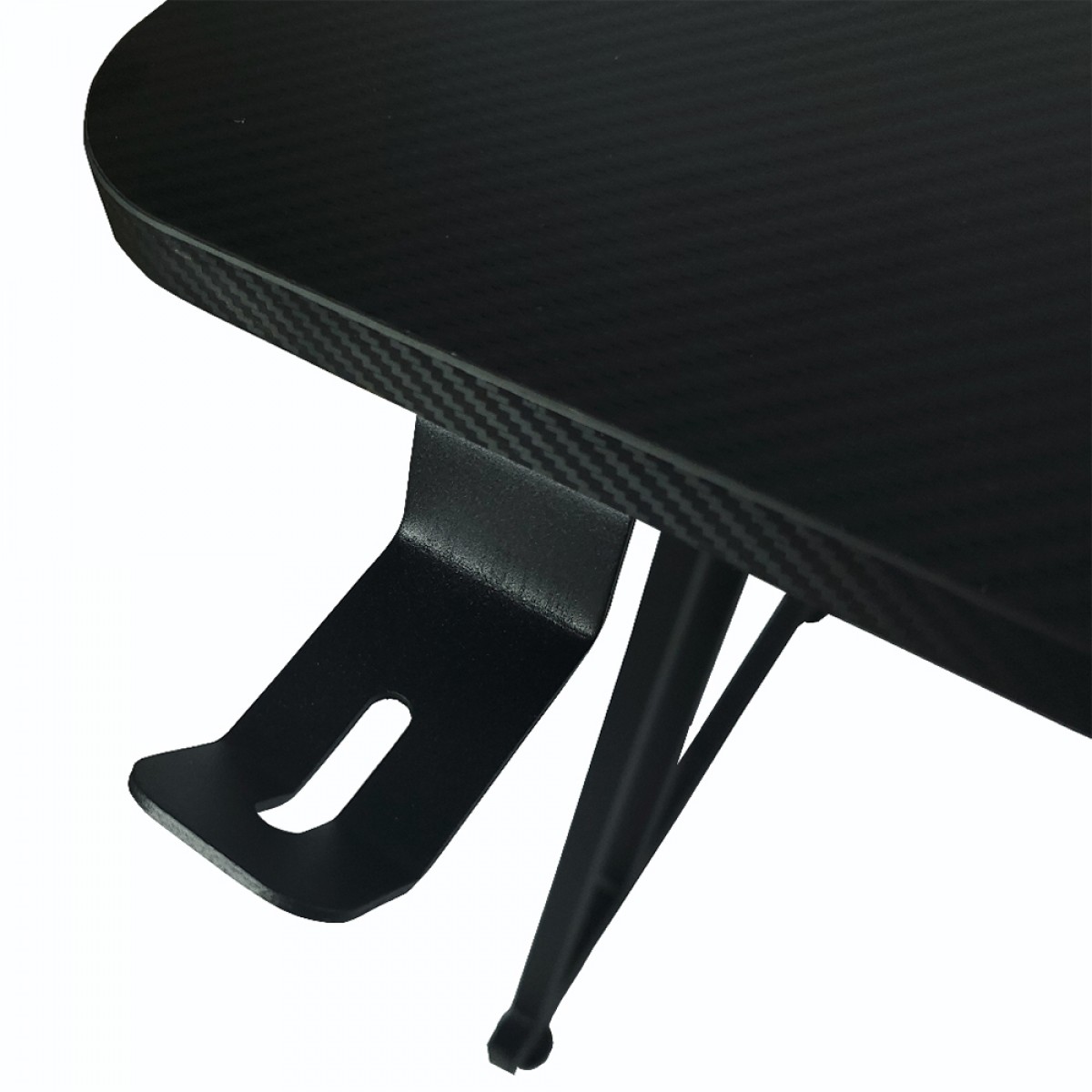 Mesa Gamer Hayom Slim, Com Suporte Para Headset e Copo, Preto, MG1000
