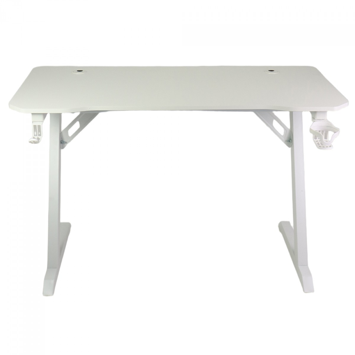 Mesa Gamer Ninja Koi, Com Suporte Para Headset e Copo, Branca, SF-TB-KI12060WF