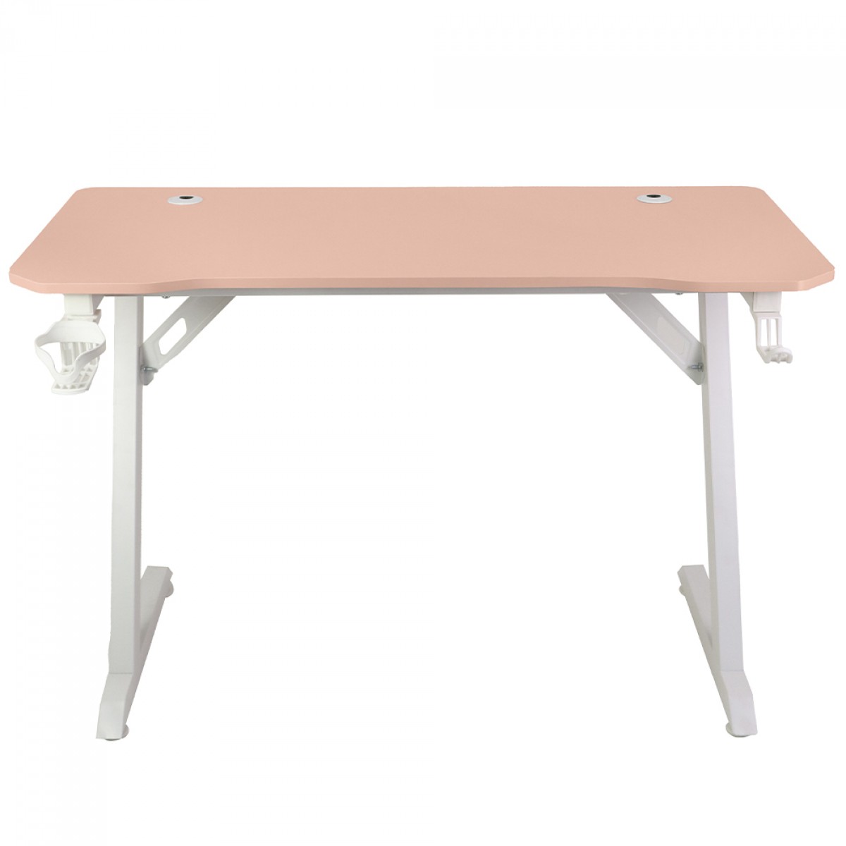 Mesa Gamer Ninja Koi, Com Suporte Para Headset e Copo, Rosa, SF-TB-KI12060PWF