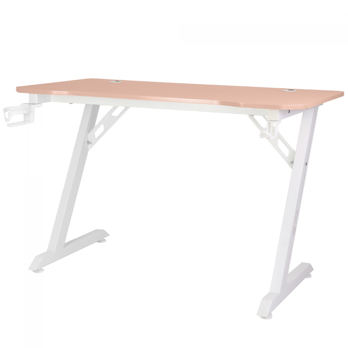 Mesa Gamer Ninja Koi, Com Suporte Para Headset e Copo, Rosa, SF-TB-KI12060PWF