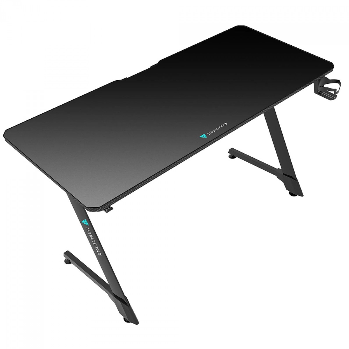 Mesa Gamer ThunderX3 ED5 2.0, Com Suporte Para Headset e Copo, Preta, 80952