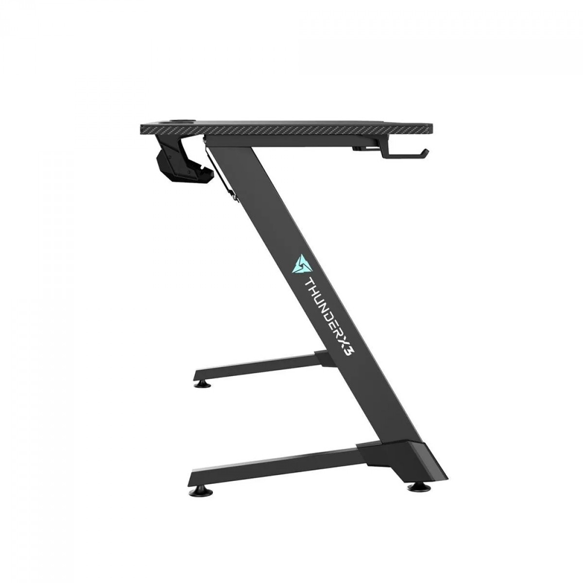 Mesa Gamer ThunderX3 ED5 2.0, Com Suporte Para Headset e Copo, Preta, 80952