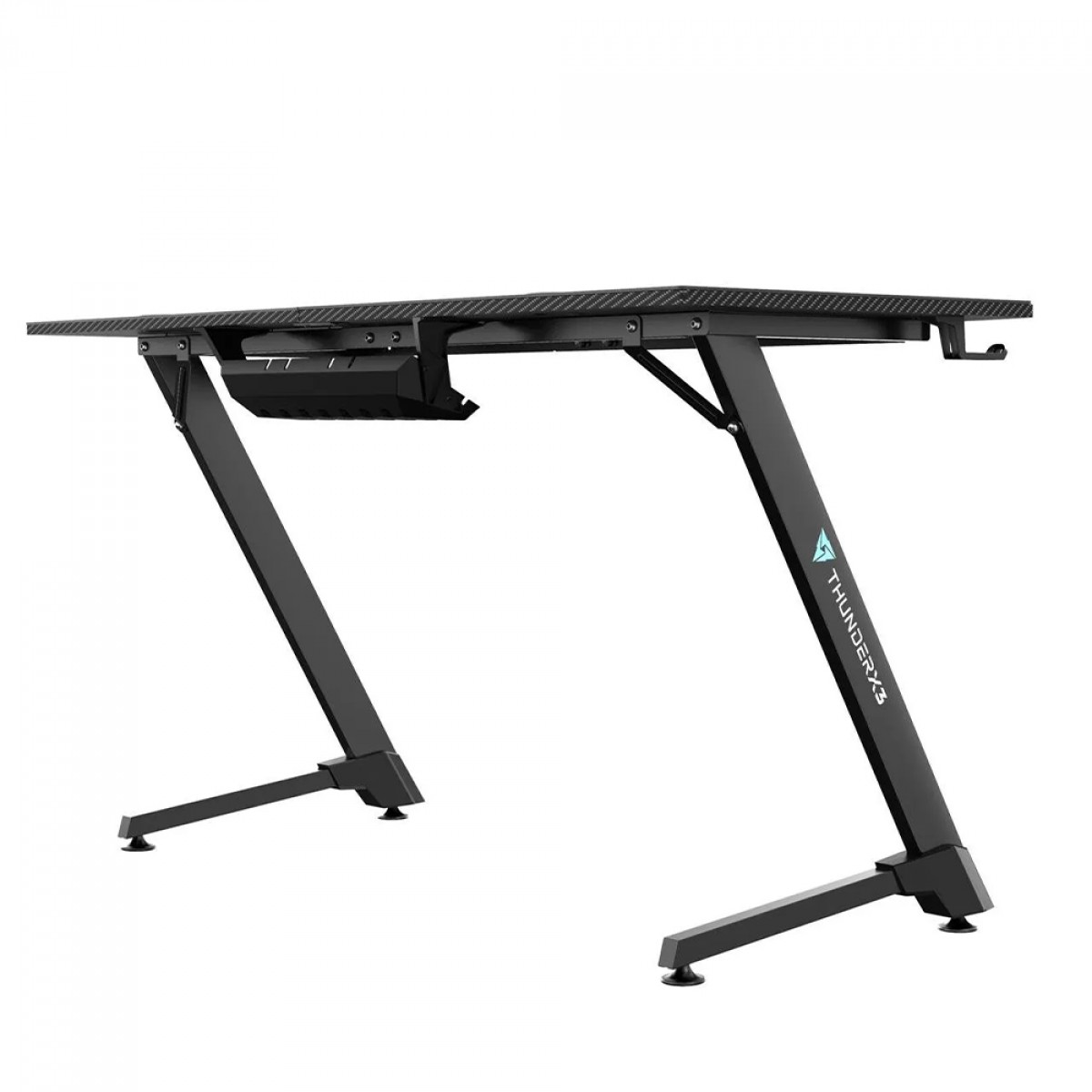 Mesa Gamer ThunderX3 ED5 2.0, Com Suporte Para Headset e Copo, Preta, 80952