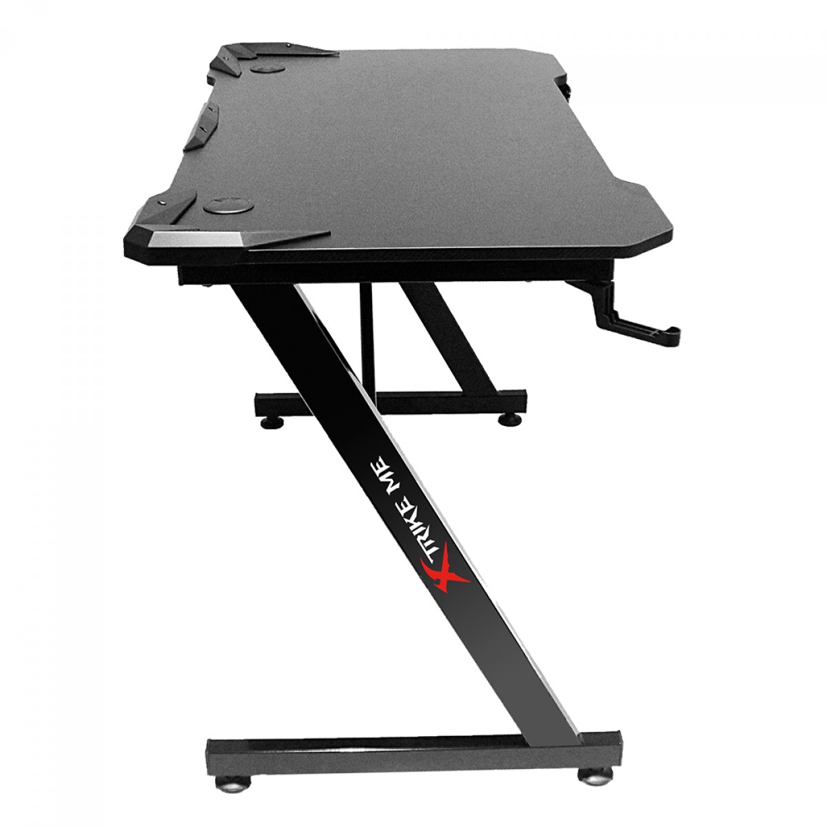 Mesa Gamer Xtrike Me DK-02, Com Suporte Para Headset e Copo, Preto