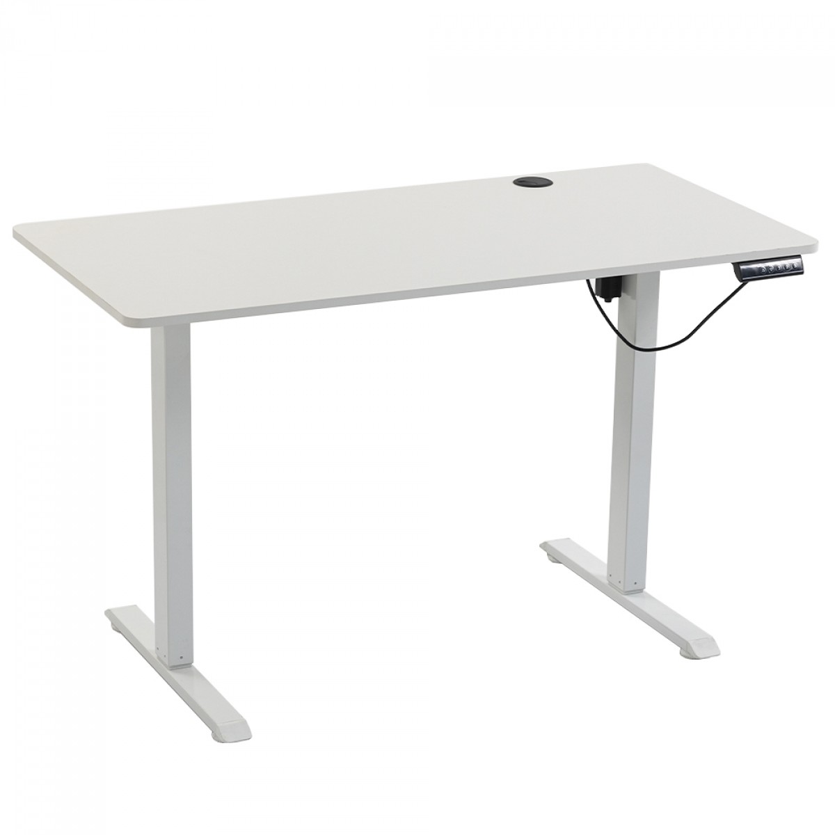 Mesa Para Escritório Dr.Office Balance, Altura Ajustável, Branca, DR-TB12060WA