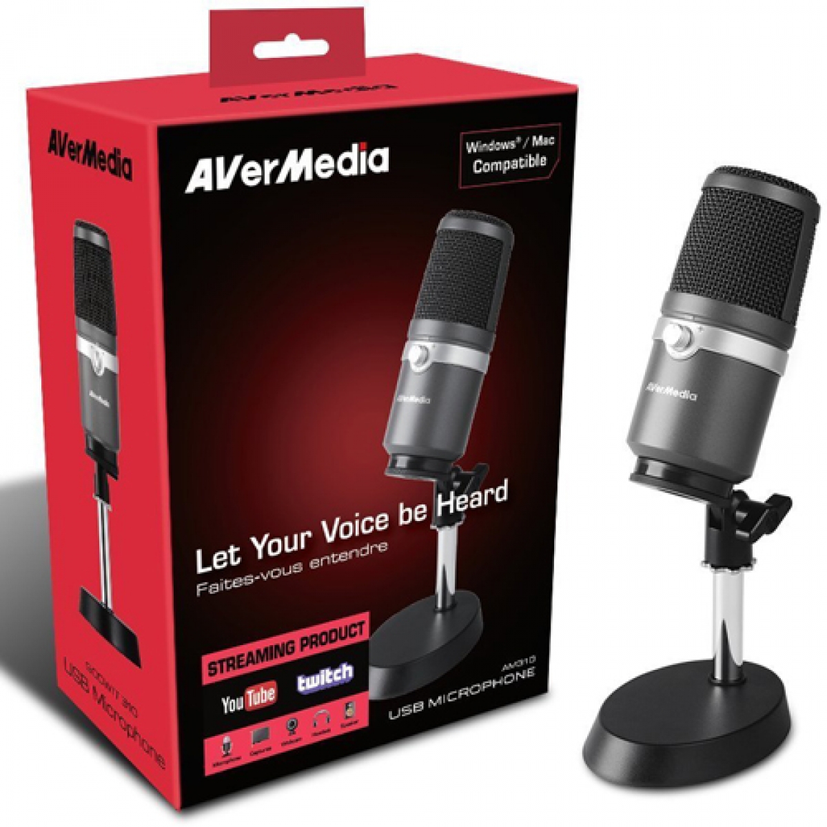 Microfone AverMedia AM310 USB 