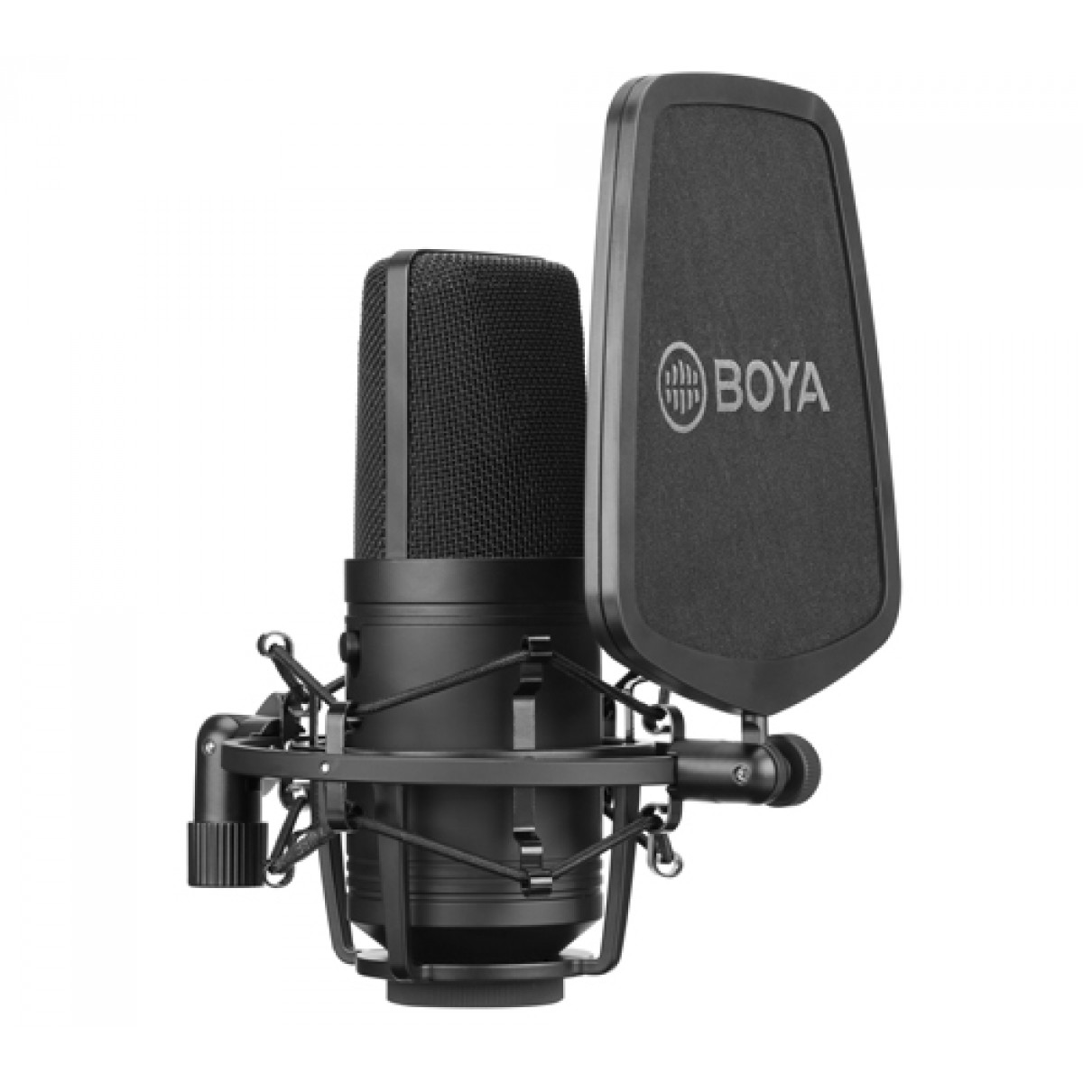 Microfone BOYA BY-M800, Com Filtro Pop, Black