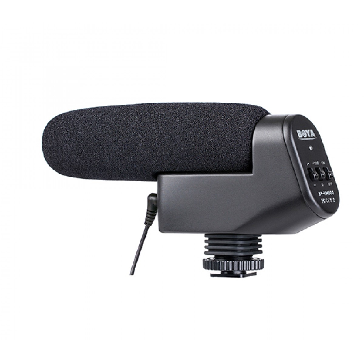Microfone de Câmera BOYA BY-VM600, TRS, Black