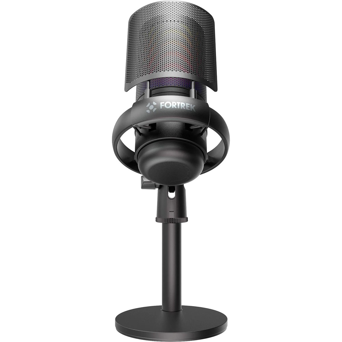 Microfone Gamer Fortrek MIC10, RGB, USB, Preto, 86960