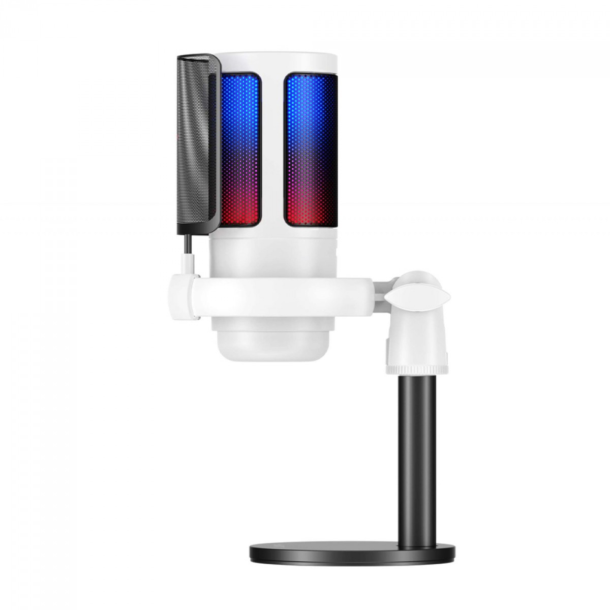 Microfone Gamer Havit Gamenote GK50W, RGB, USB, Branco