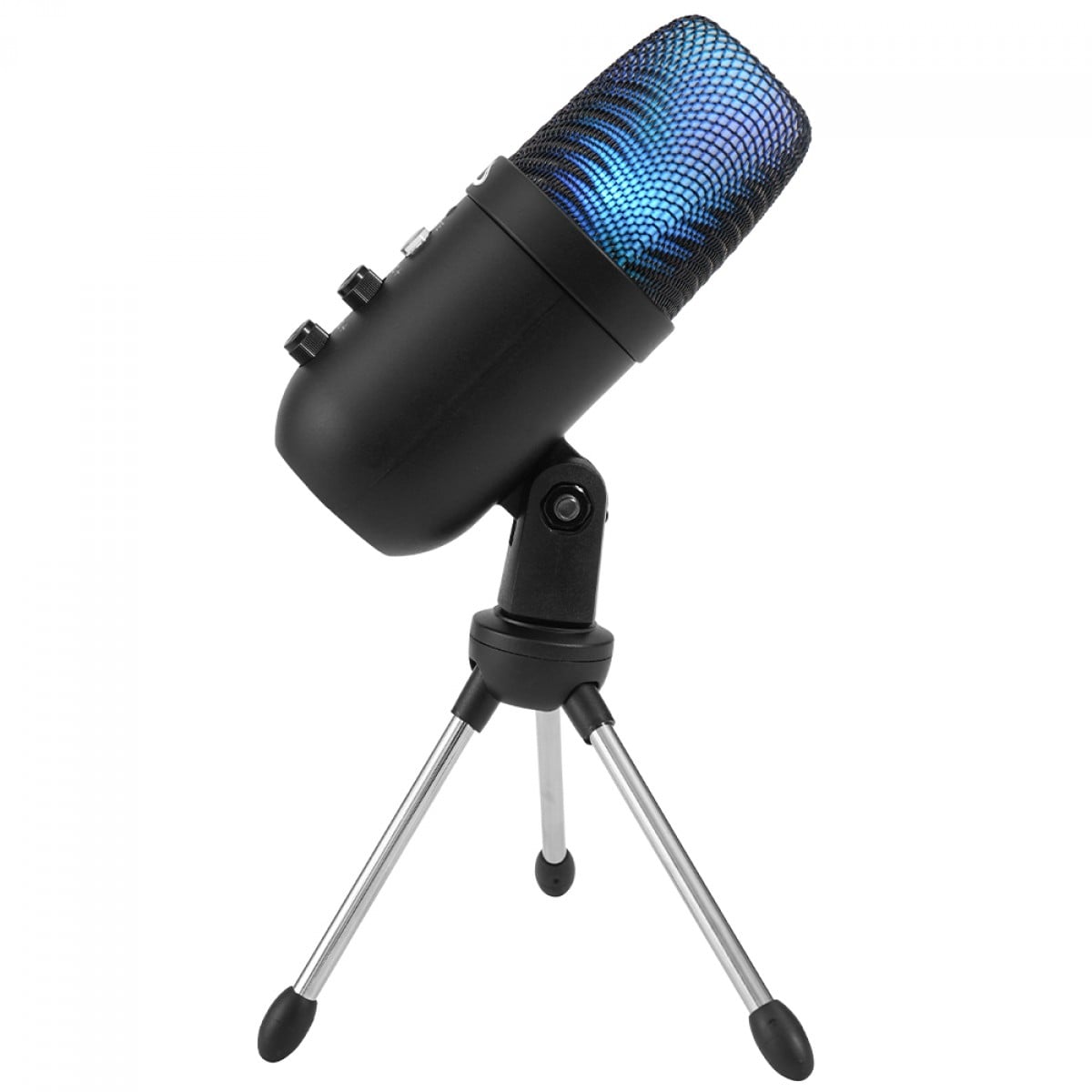 Microfone Gamer Rise Mode Elite 01, RGB, P3 e USB-C, Preto, RM-ME-01-B