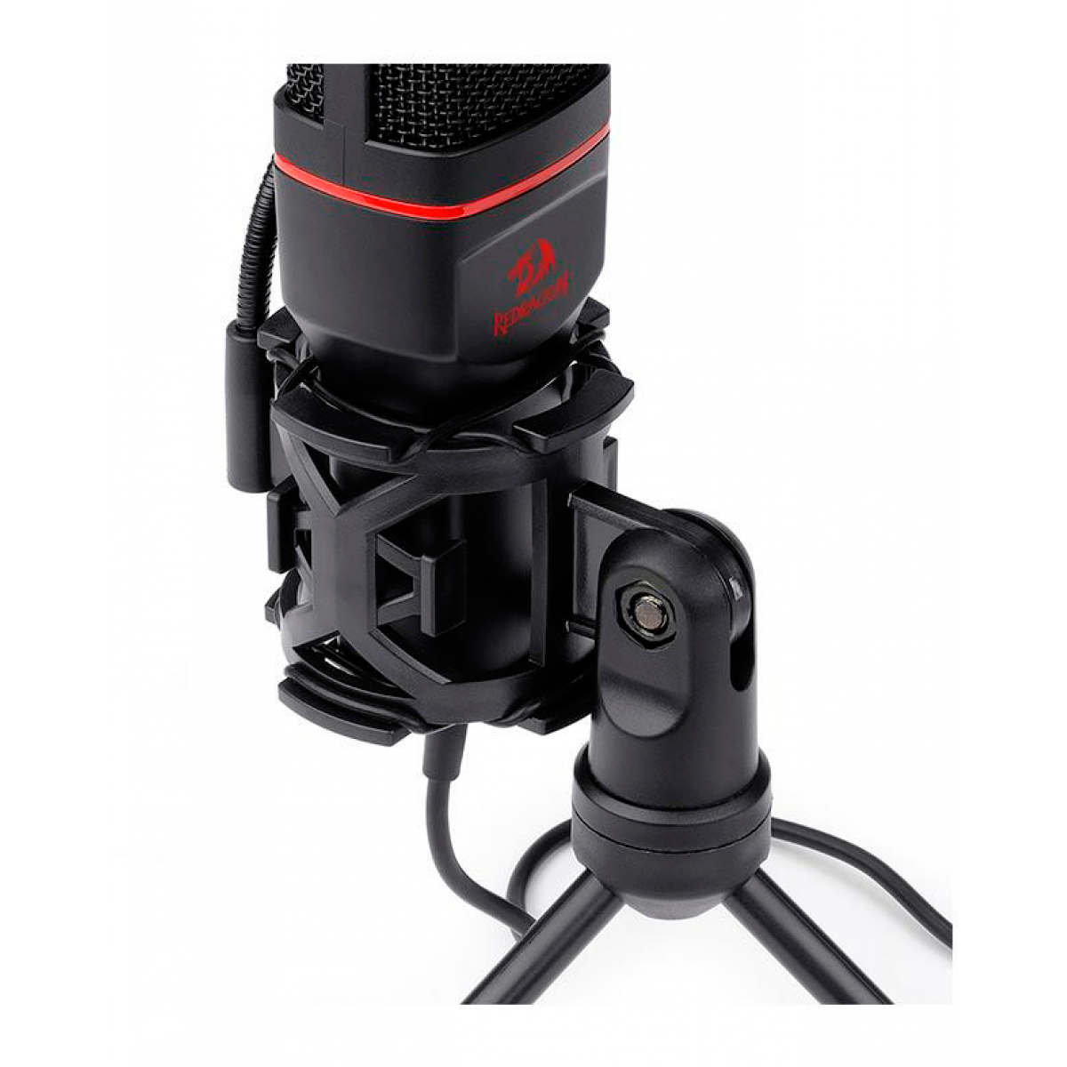 Microfone Gamer Streamer Redragon Seyfert C/ Tripé, 3.5MM, Black, GM100