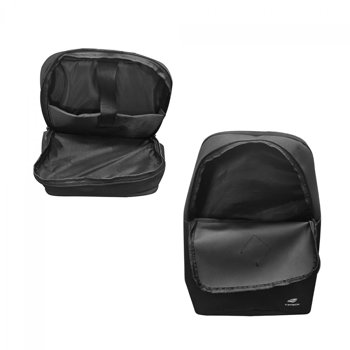Mochila C3Tech MC-40, Para Notebook 15,6", Preta, MC-40BK