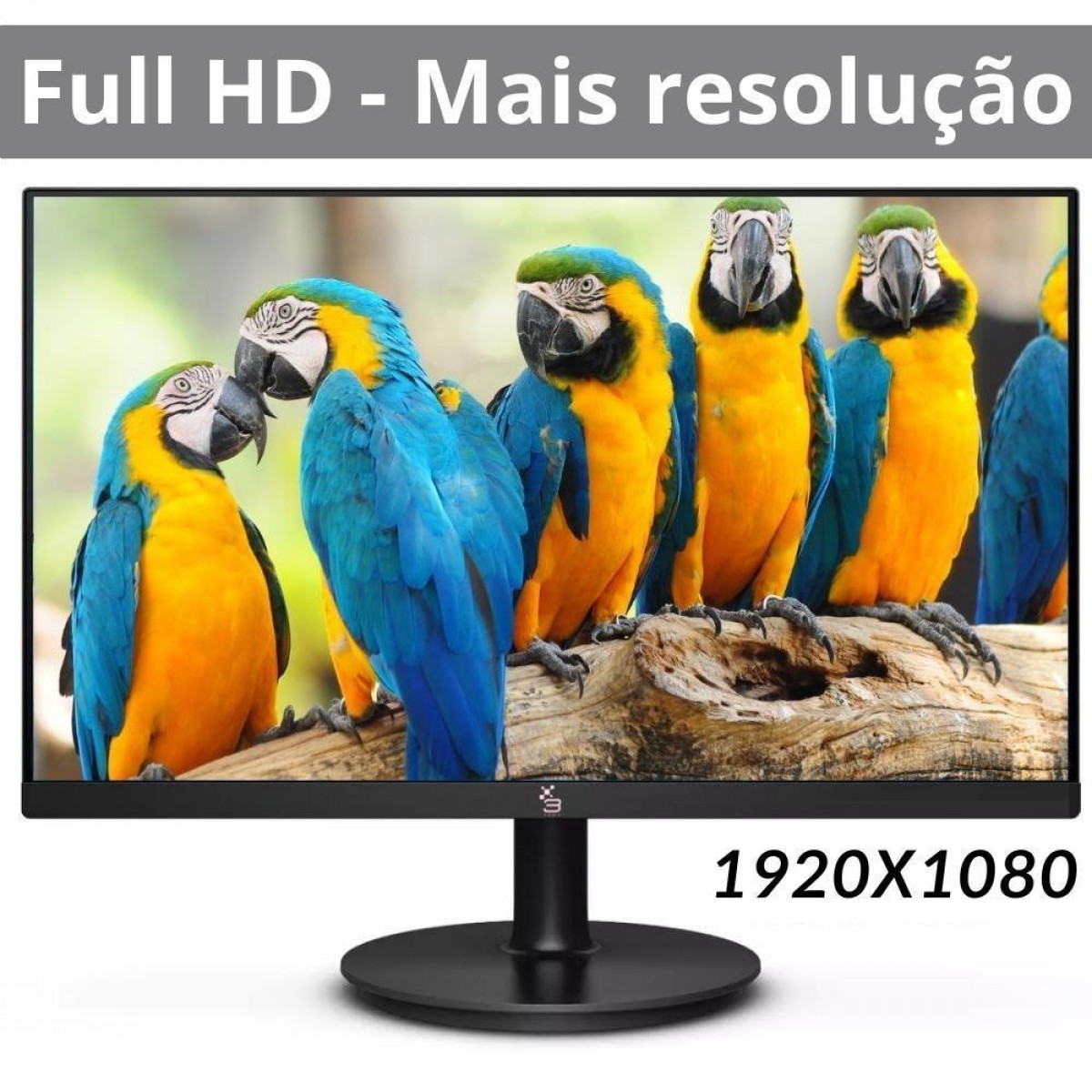 Monitor 3Green, 24 Pol, LED, Full HD, Widescreen, 75Hz, 2ms, HDMI/VGA, M240WHD - Open Box