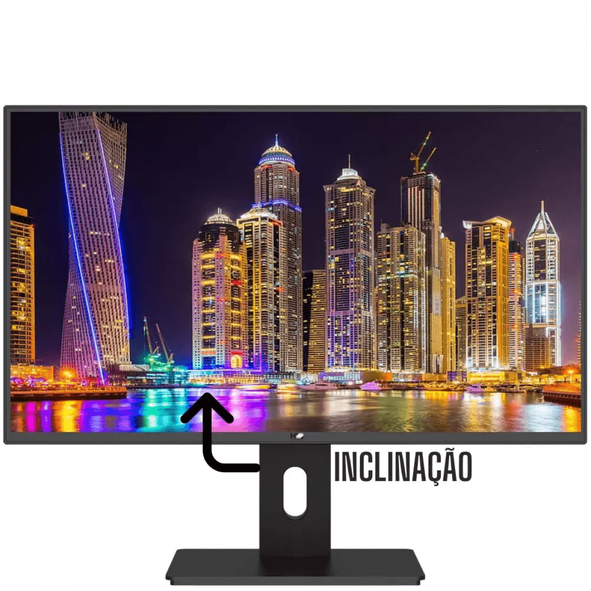 Monitor 3Green Pro 2153G, 21.5 Pol, Ergonômico Ajuste de altura, Rotação Vertical, LED, Full HD, Widescreen, 75Hz, 2ms, HDMI/VGA