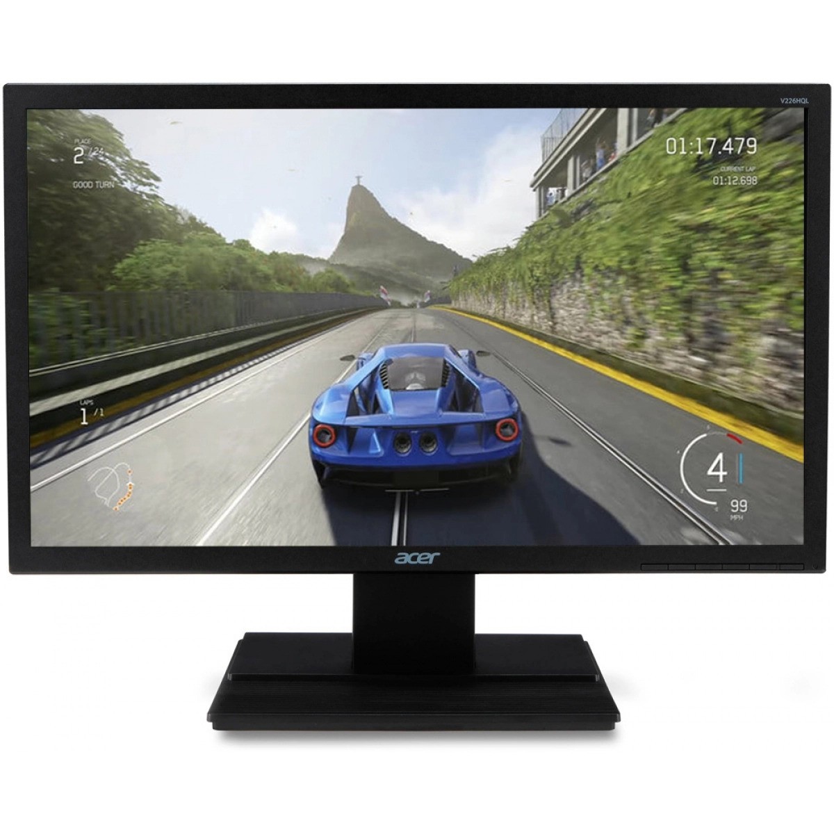 Monitor Acer V226HQL 21.5 Pol LED Widescreen Full HD HDMI VGA DVI Preto - Open Box