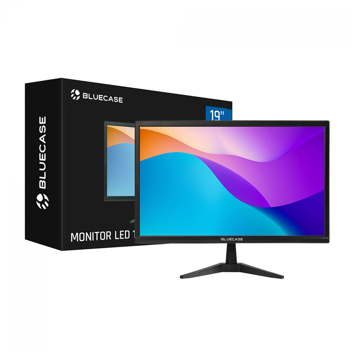 Monitor Bluecase, 19 Pol, WXGA+, LED, VESA, HDMI/VGA, Preto, BM19G1HVW