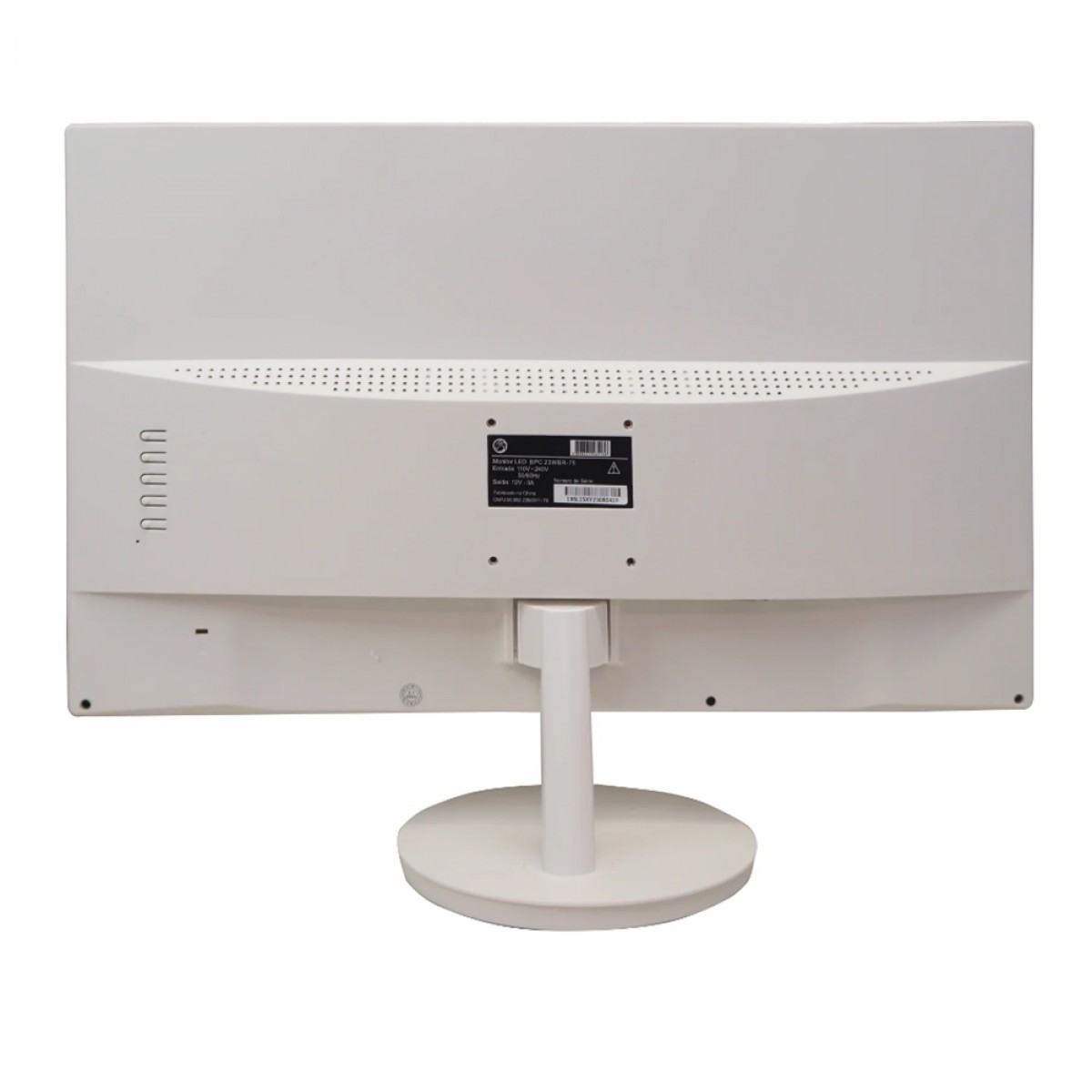 Monitor Brazil PC, 23 Pol, LED, FHD, 75Hz, HDMI/VGA, VESA, Branco, 23WBR-75 FHD