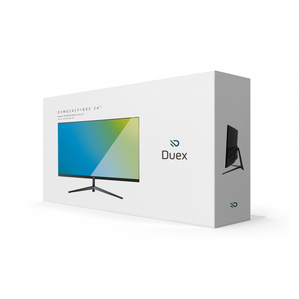 Monitor Gamer 24 Pol, Full HD, Curvo, 1ms, 180Hz, VA, FreeSync/G-Sync, HDR, HDMI/DP, DXMO24CF180S