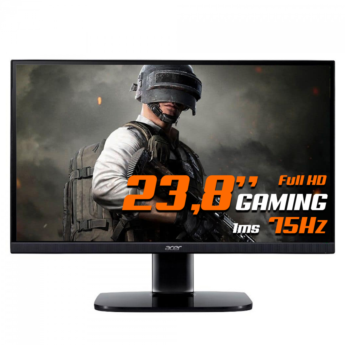 Monitor Gamer Acer, 23.8 Pol, Full HD, 75Hz, 1ms, ABMIIX VGA/HDMI, KA242Y