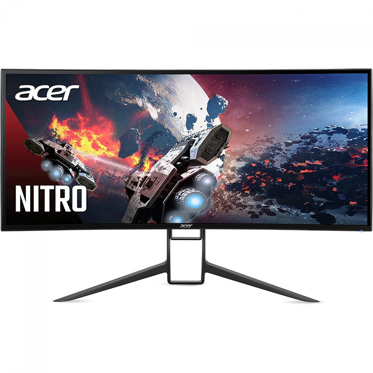 Monitor Gamer Acer Nitro XR343CK PBMIIPPHUZX, 34 Pol, Curvo, UltraWide, QHD, 1ms, 180Hz, HDR, FreeSync, Tipo-C/HDMI/DP/USB, UM.CX3AA.P02