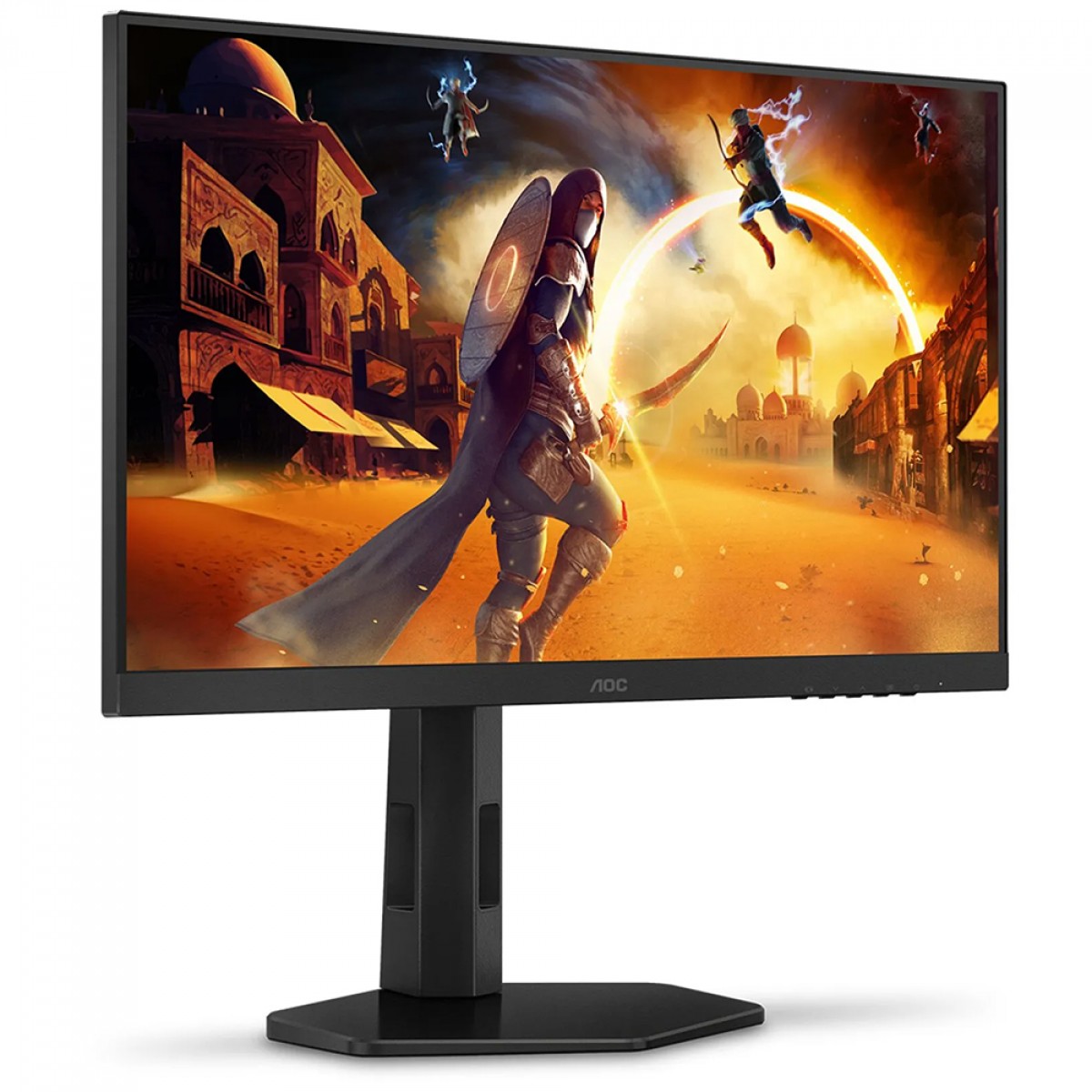 Monitor Gamer AOC 23.8 Pol, Full HD, 180Hz, 0.5ms, IPS, HDMI/DP, G-Sync, Preto, 24G4/P/57