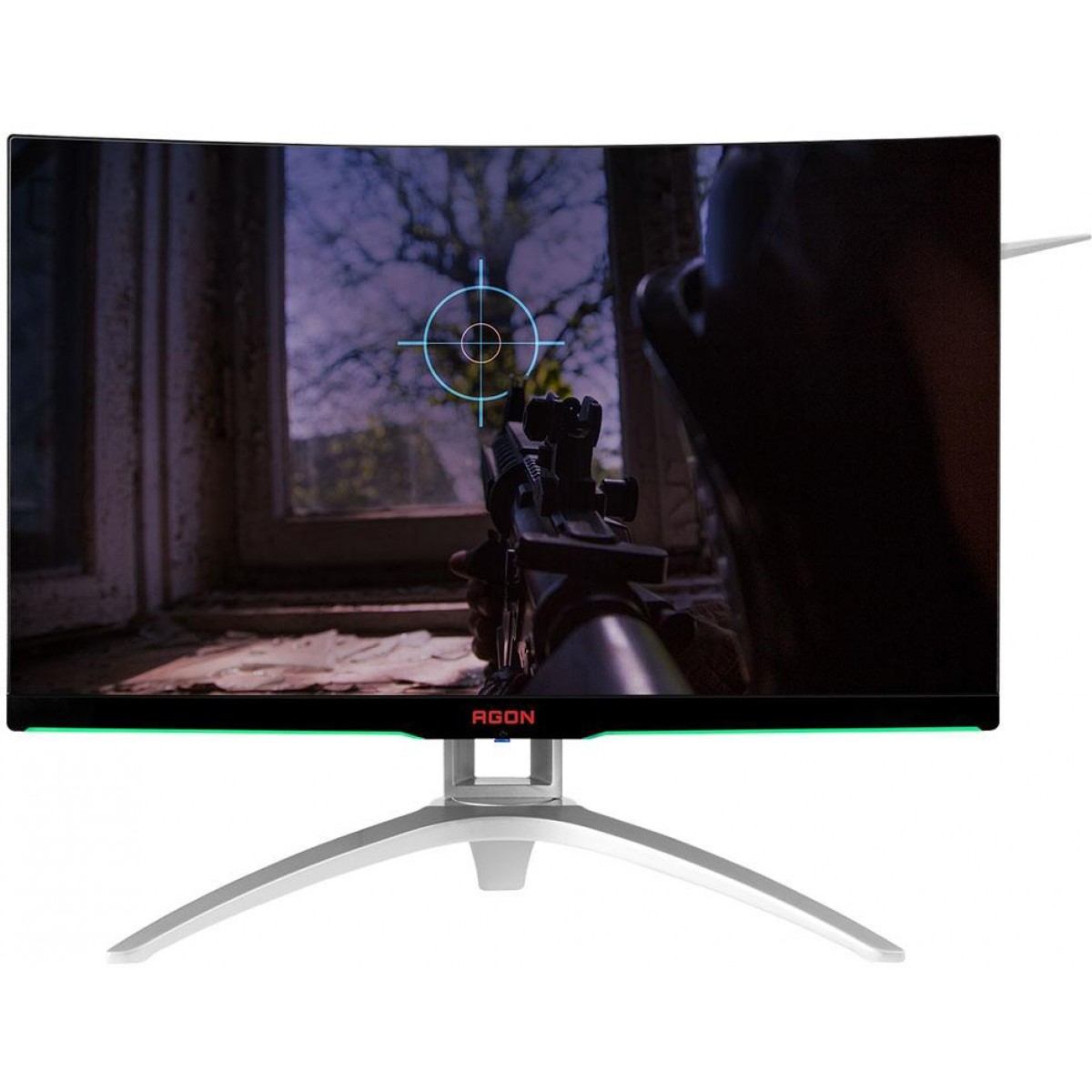 Monitor Gamer AOC Agon 27 Pol Curvo, Quad HD, 144Hz, AMD Freesync, AG272QCX