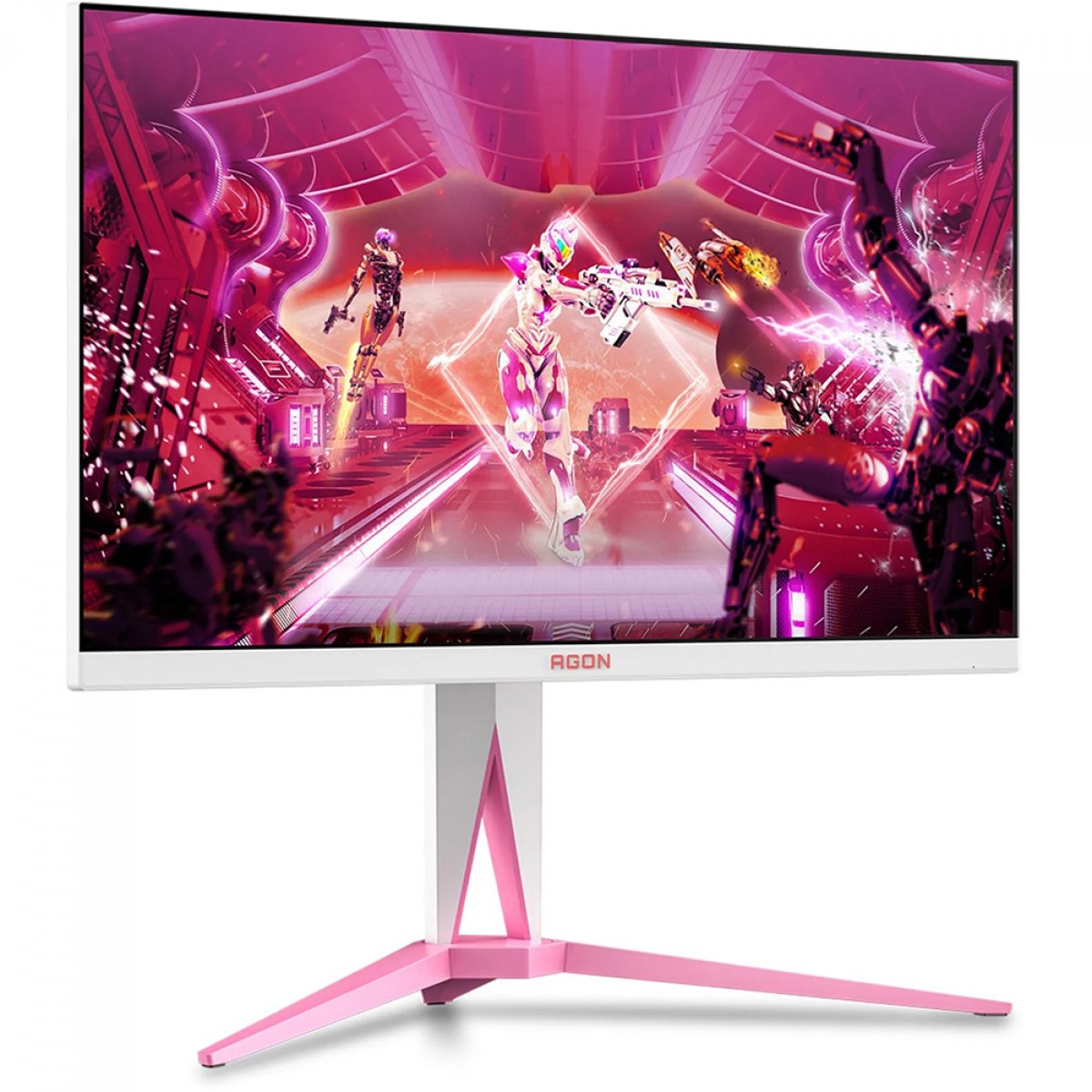Monitor Gamer AOC Agon, 27 Pol, Quad HD, IPS, 170Hz, 1ms, HDR400, 129% sRGB, G-Sync, Pink, HDMI/DP, AG275QXR