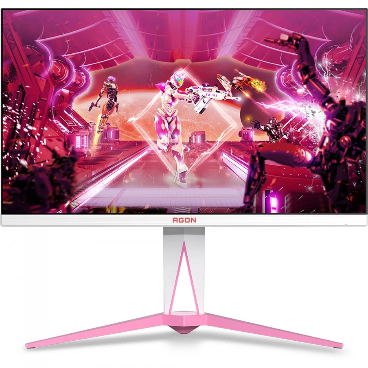 Monitor Gamer AOC Agon, 27 Pol, Quad HD, IPS, 170Hz, 1ms, HDR400, 129% sRGB, G-Sync, Pink, HDMI/DP, AG275QXR