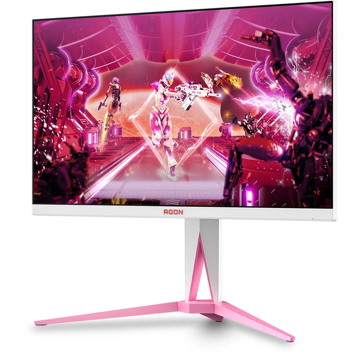 Monitor Gamer AOC Agon, 27 Pol, Quad HD, IPS, 170Hz, 1ms, HDR400, 129% sRGB, G-Sync, Pink, HDMI/DP, AG275QXR