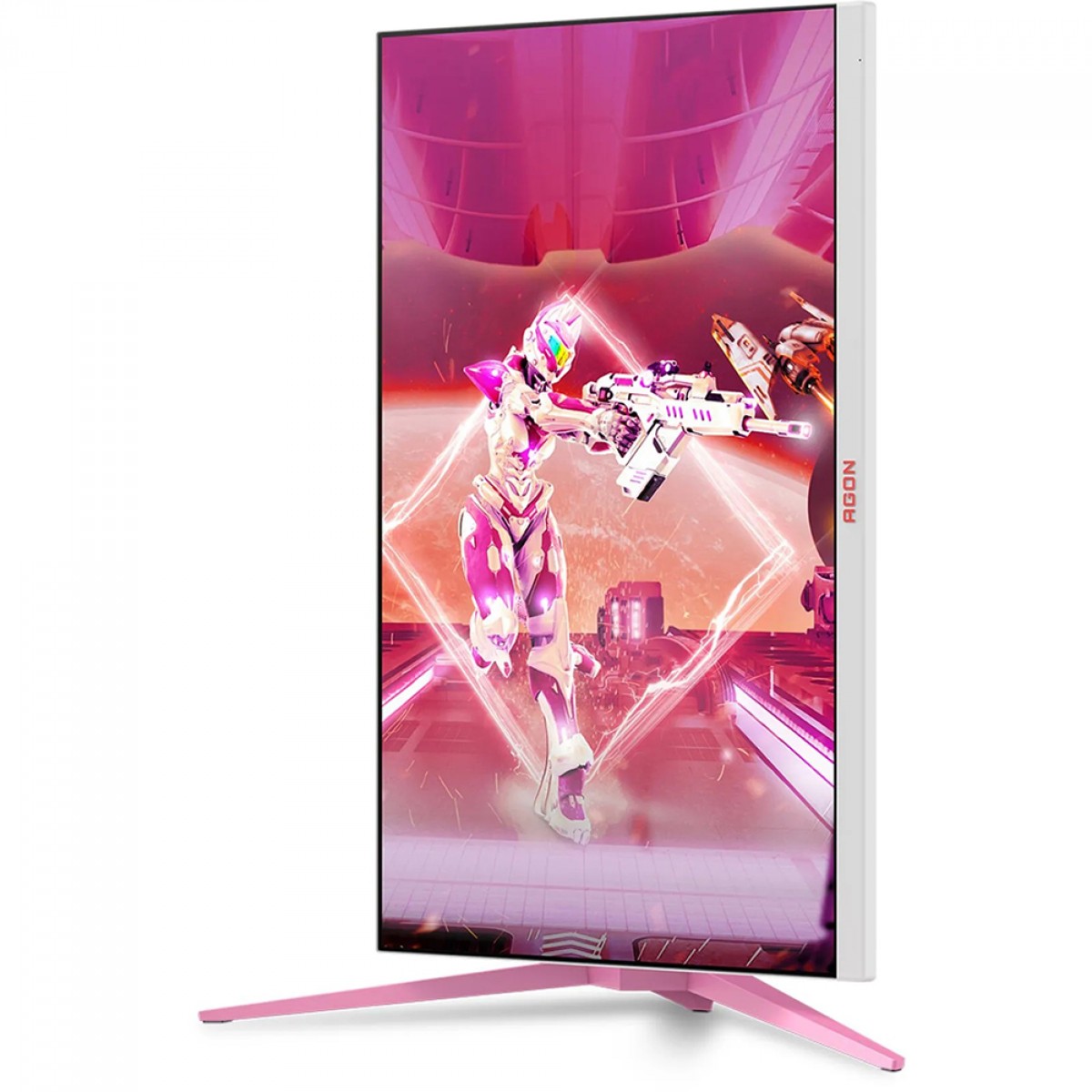 Monitor Gamer AOC Agon, 27 Pol, Quad HD, IPS, 170Hz, 1ms, HDR400, 129% sRGB, G-Sync, Pink, HDMI/DP, AG275QXR