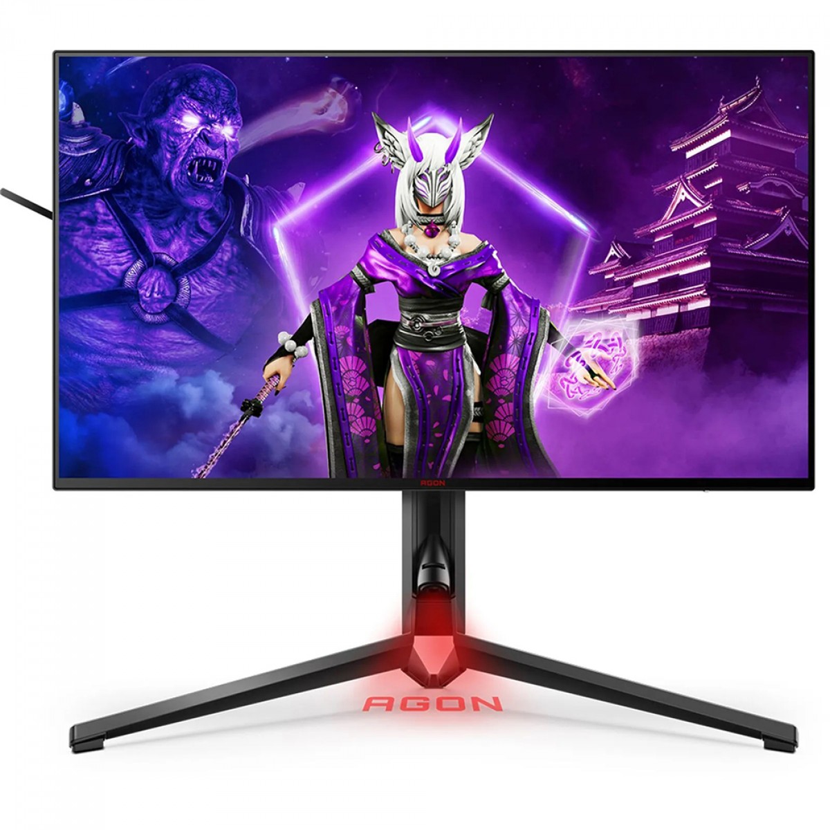 Monitor Gamer AOC Agon 4 Pro, 27 Pol, 4K UHD, IPS, 144Hz, 1ms, HDR600, 133% sRGB, G-Sync, HDMI/DP, AG274UXP