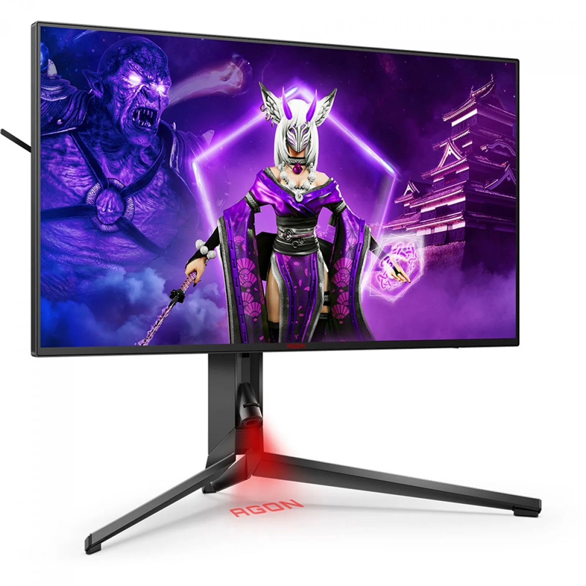 Monitor Gamer AOC Agon 4 Pro, 27 Pol, 4K UHD, IPS, 144Hz, 1ms, HDR600, 133% sRGB, G-Sync, HDMI/DP, AG274UXP