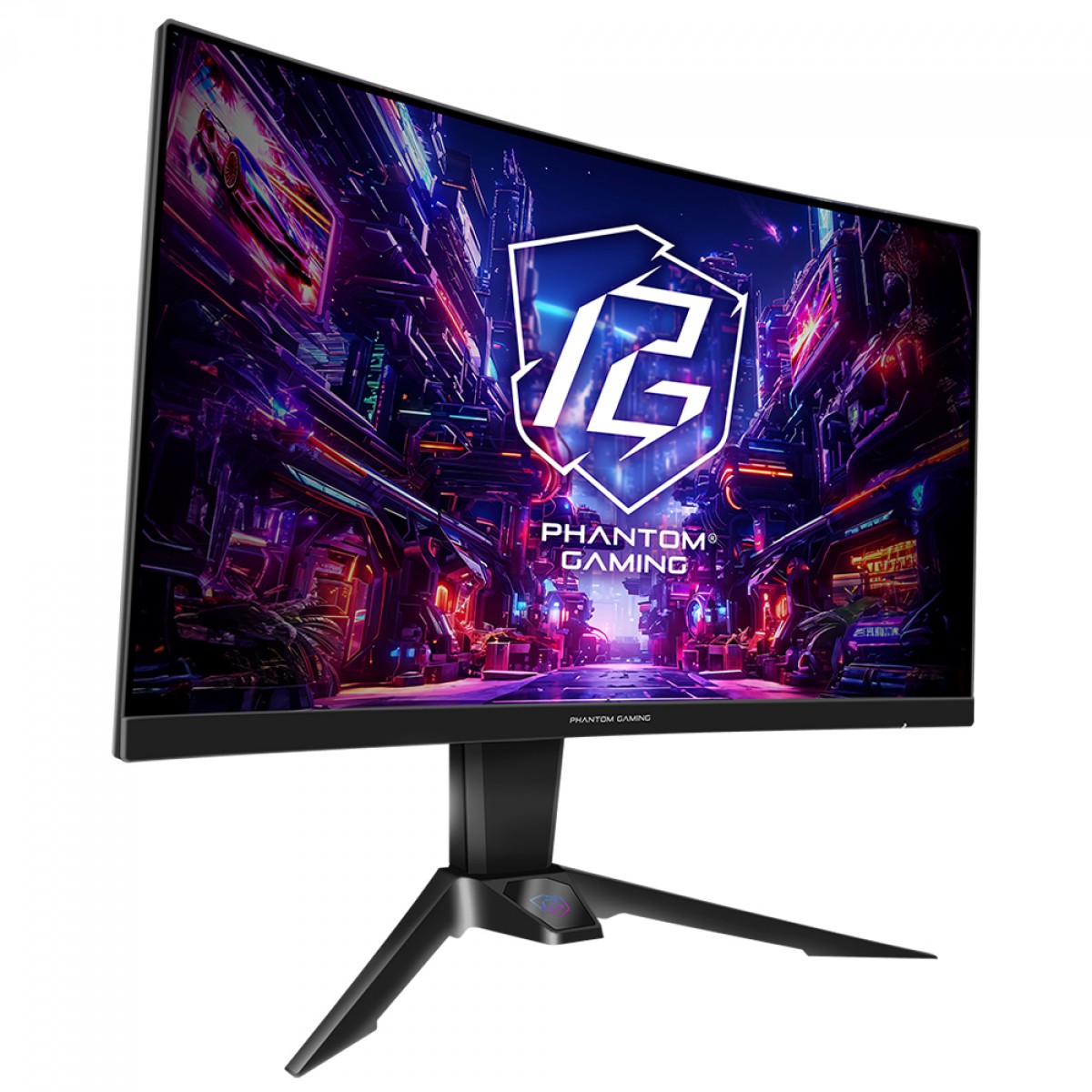 Monitor Gamer ASRock Phantom Gaming PG27QRT2A, 27 Pol, Curvo, QHD, 1ms, 180hz, 132% sRGB, VA, FreeSync, HDMI/DP