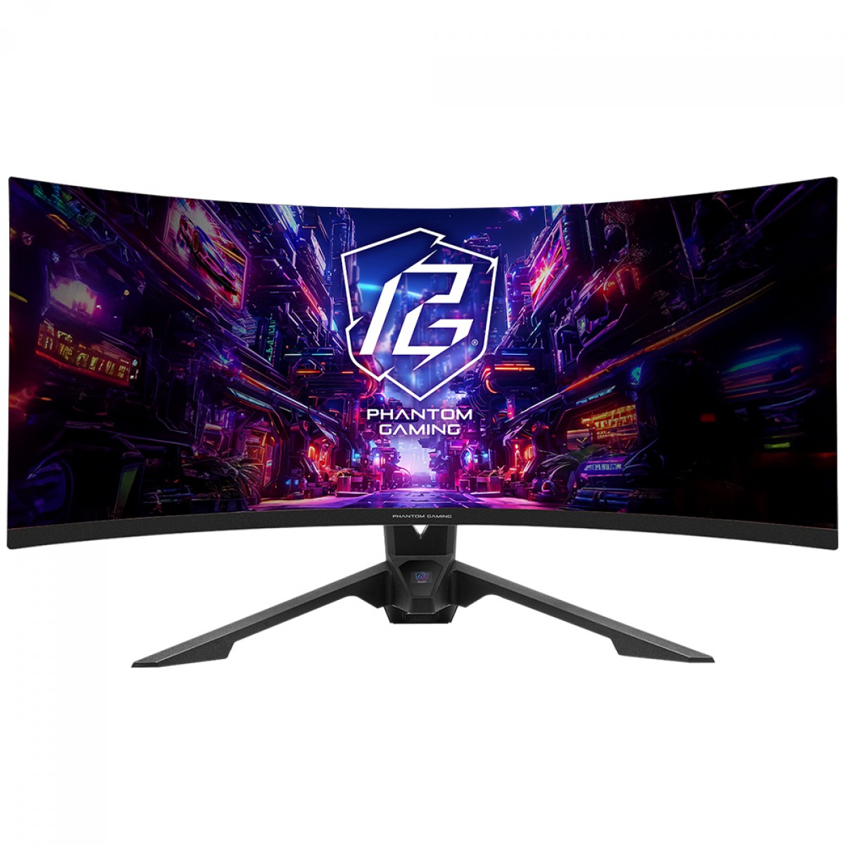 Monitor Gamer ASRock Phantom Gaming PG34QRT3A, 34 Pol, Curvo, WQuadHD, 1ms, 180hz, 123% sRGB, VA, FreeSync, HDMI/DP