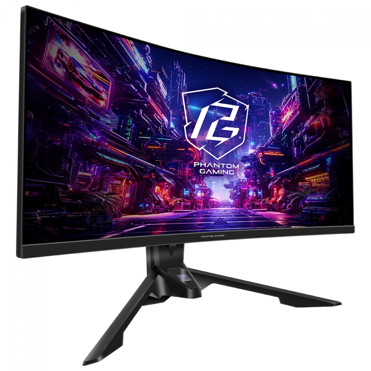 Monitor Gamer ASRock Phantom Gaming PG34QRT3A, 34 Pol, Curvo, WQuadHD, 1ms, 180hz, 123% sRGB, VA, FreeSync, HDMI/DP