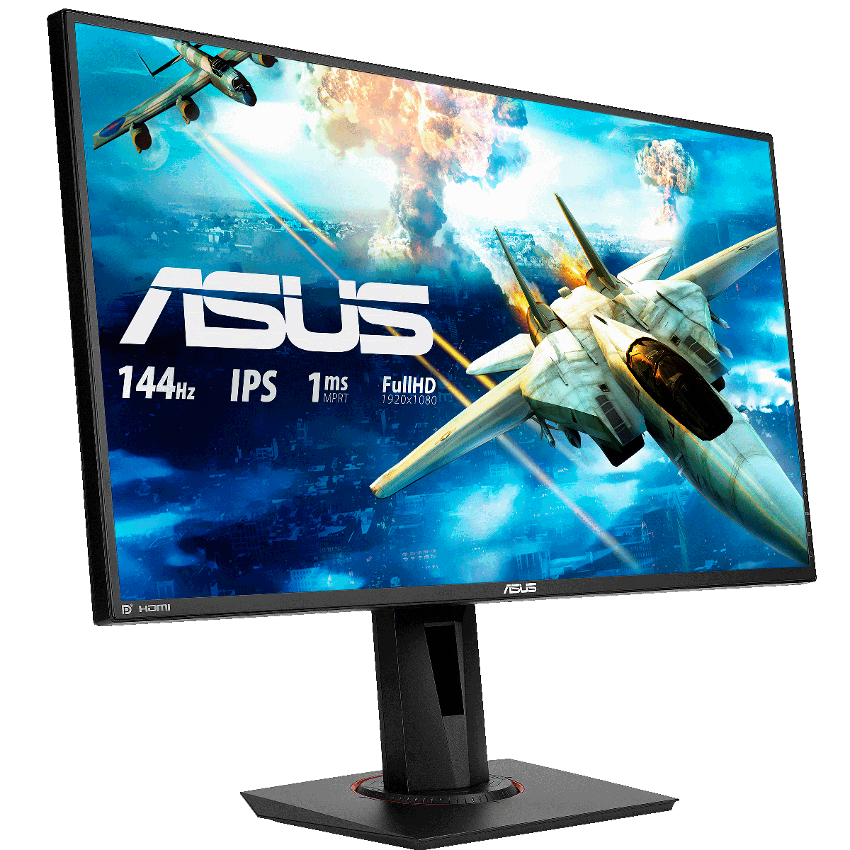 Monitor Gamer ASUS 27 Pol, Full HD, 1ms, IPS, 144Hz, G-Sync, HDMI/DP/DVI, Altura Ajustável, VG279Q