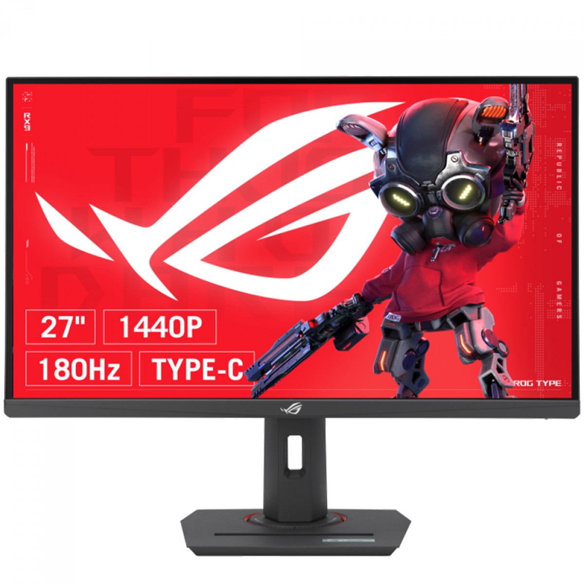 Monitor Gamer Asus ROG Strix XG27ACS, 27 Pol, WQHD, Fast IPS, 180Hz, 1ms, 133% sRGB, FreeSync/G-Sync, HDMI/DP/USB-C, 90LM09Q0-B011X1