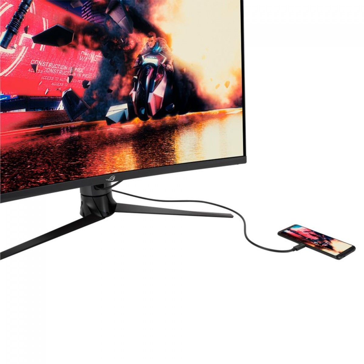 Monitor Gamer Asus ROG Strix XG32VC, 31.5, WHQHD, 1ms, 170Hz, HDR400, Curvo, HDMI, DisplayPort, USB, FreeSync Premium Pro, 90LM03S0-B041B0