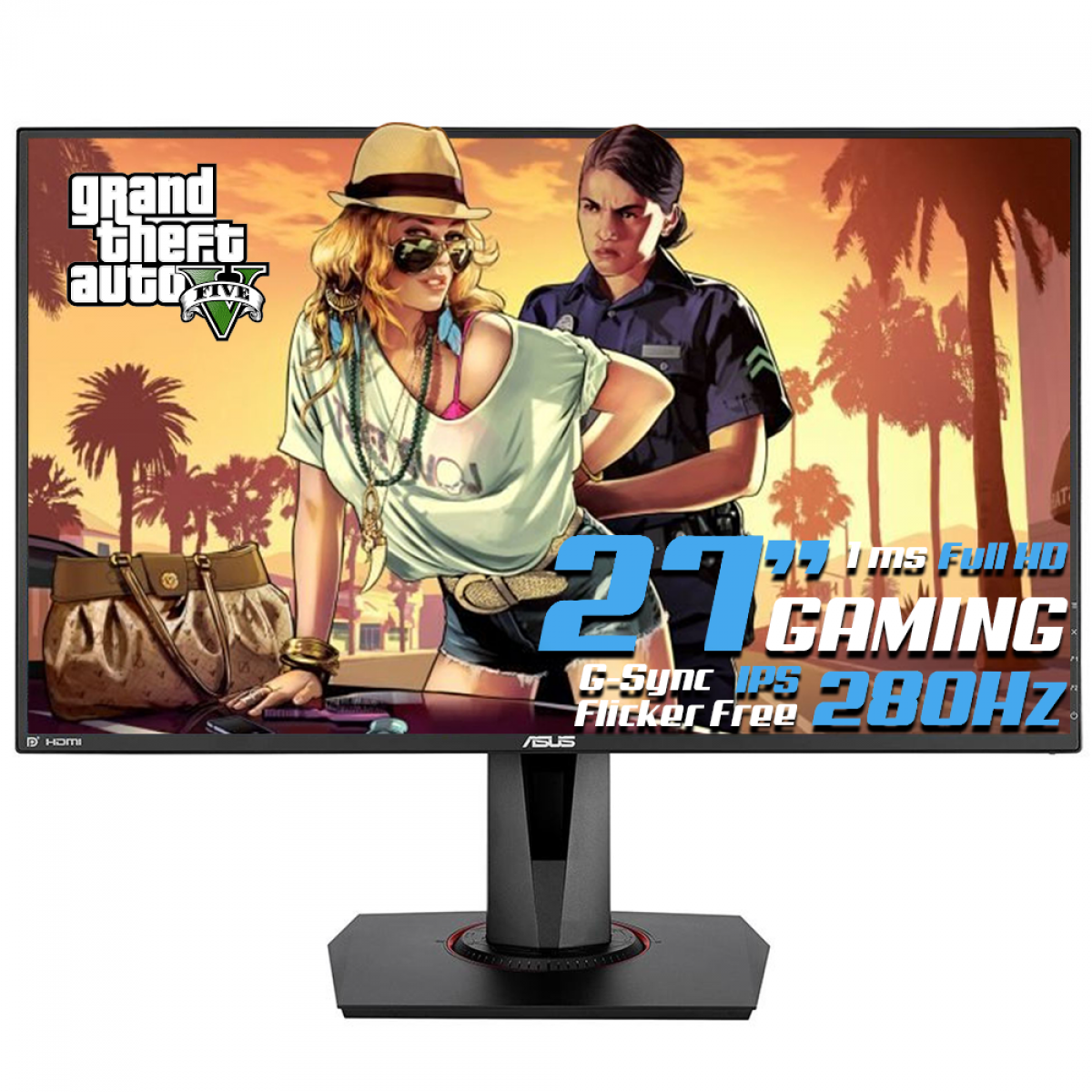 Monitor Gamer Asus TUF Gaming VG279QM, 27 Pol, Full HD, 280Hz, IPS