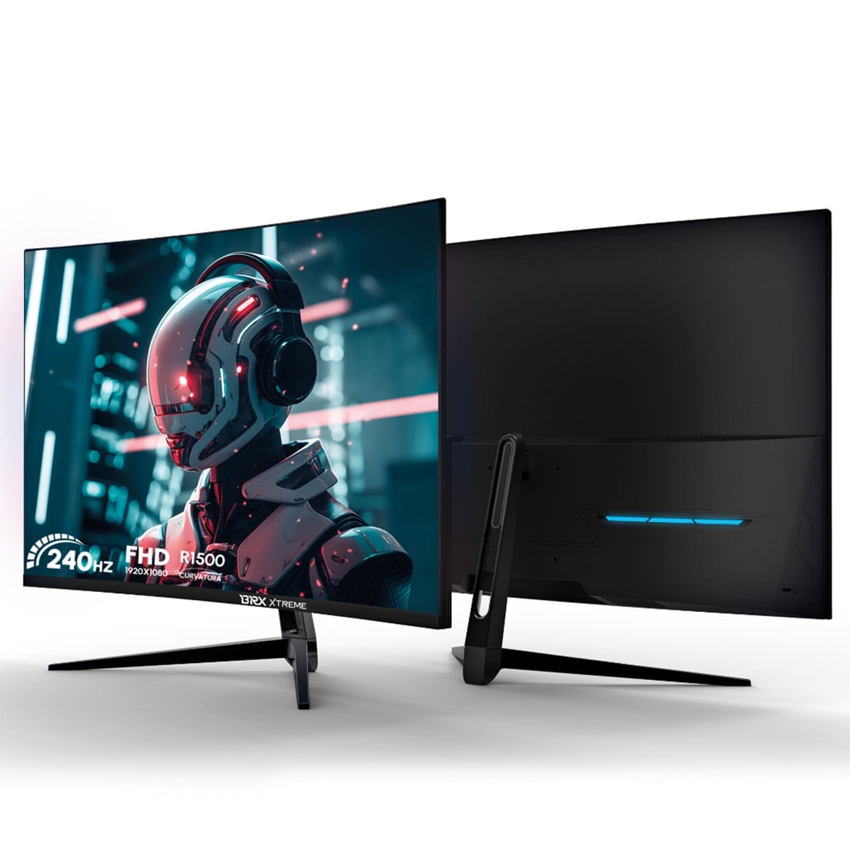 Monitor Gamer BRX Xtreme, 32 Pol, Curvo, Full HD, 240Hz, 2ms, VA, 98% sRGB, HDMI/DP, Preto, MCBRXX32B24H