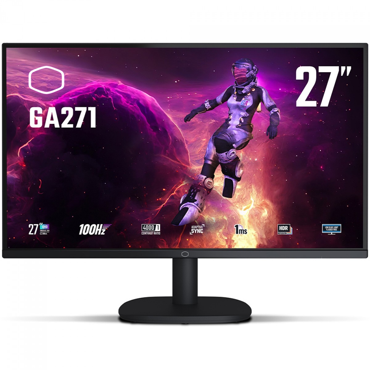 Monitor Gamer Cooler Master GA271, 27 Pol, QHD, 1ms, 100Hz, HDR, FreeSync, CMI-GA271-BR - Open Box - DEAD PEIXEL