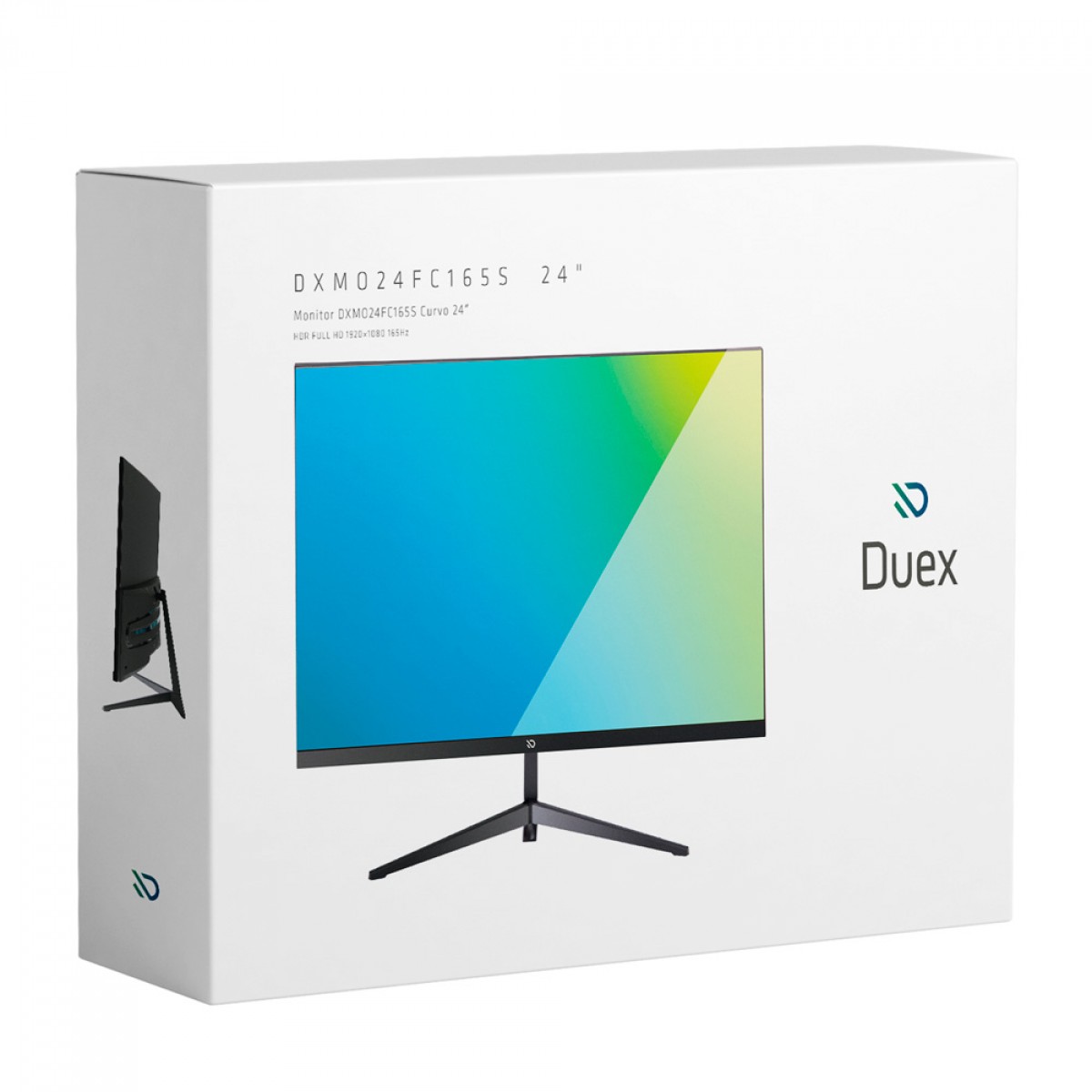 Monitor Gamer Duex, 24 Pol, Curvo, Full HD, 1ms, 165Hz, HDR, VA, FreeSync, HDMI/DP, DXMO24FC165S