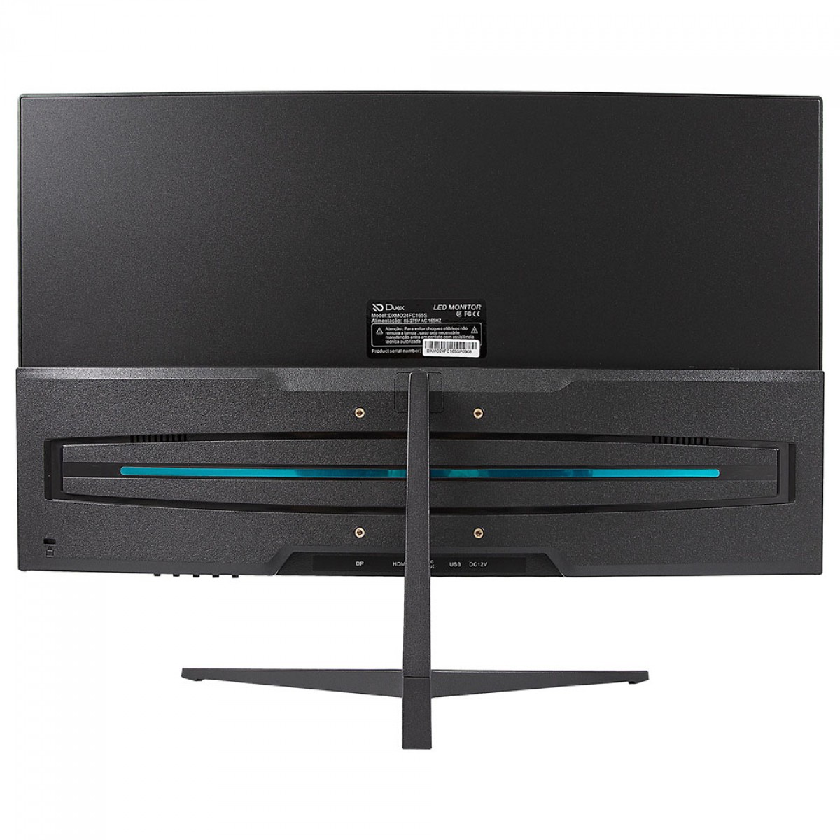 Monitor Gamer Duex, 24 Pol, Curvo, Full HD, 1ms, 165Hz, HDR, VA, FreeSync, HDMI/DP, DXMO24FC165S