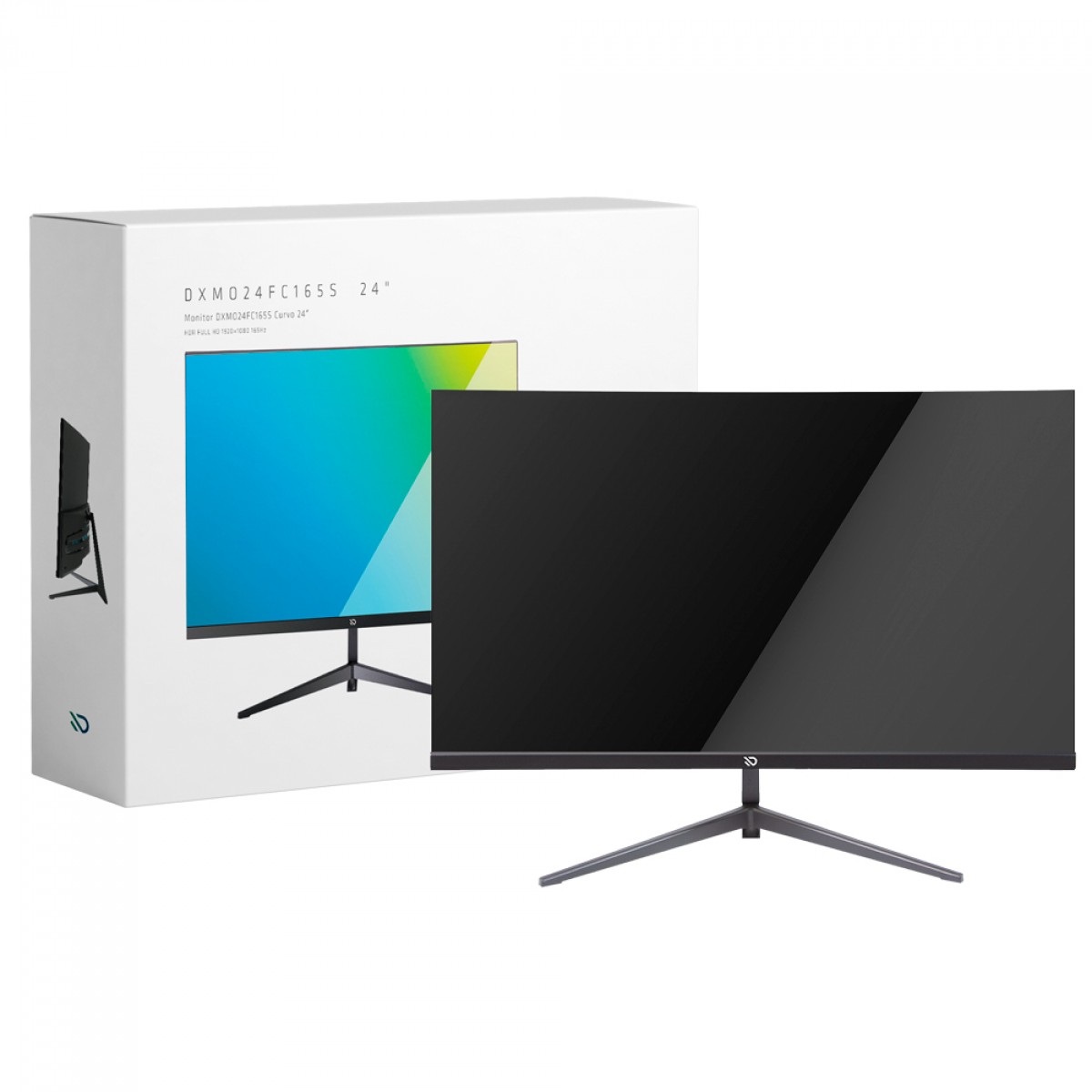 Monitor Gamer Duex, 24 Pol, Curvo, Full HD, 1ms, 165Hz, HDR, VA, FreeSync, HDMI/DP, DXMO24FC165S