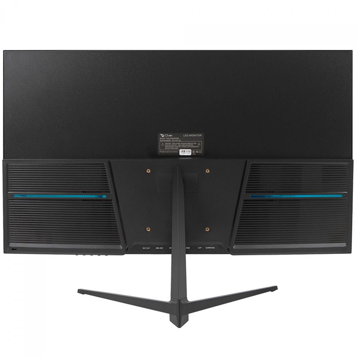 Monitor Gamer Duex, 24 Pol, Full HD, IPS, 165Hz, 1ms, FreeSync/G-Sync, HDMI/DP, Preto, DXMO24F165S