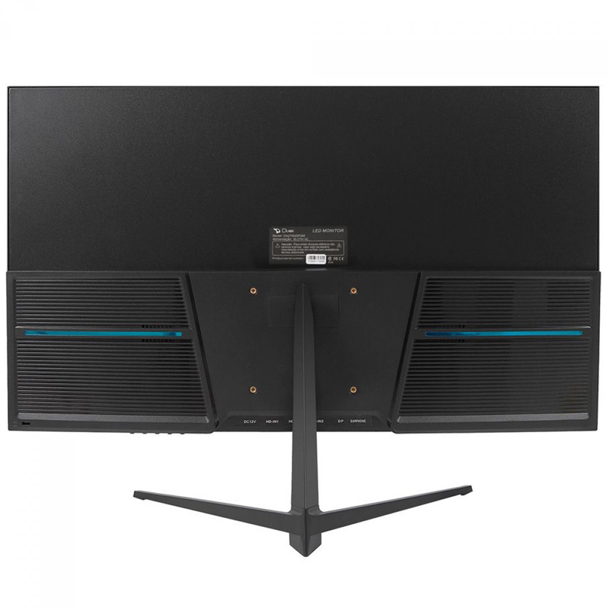 Monitor Gamer Duex, 27 Pol, Full HD, IPS, 240Hz, 1Ms, FreeSync/G-Sync, HDMI/DP, Preto, DXMO27F240S