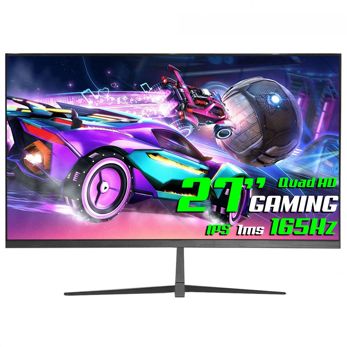 Monitor Gamer Duex, 27 Pol, Quad HD, IPS, 165Hz, 1ms, HDR, Flicker Free, FreeSync, HDMI/DP, DX270QGP165
