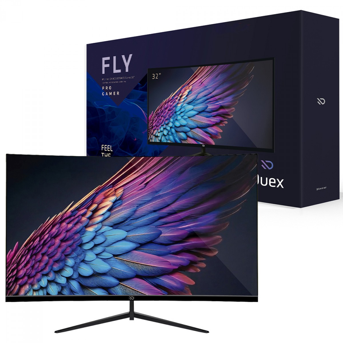 Monitor Gamer Duex Fly 32 Pol, Curvo, Full HD, 1ms, 240Hz, VA, HDR, FreeSync/G-Sync, HDMI/DP, DXMO32CF240S